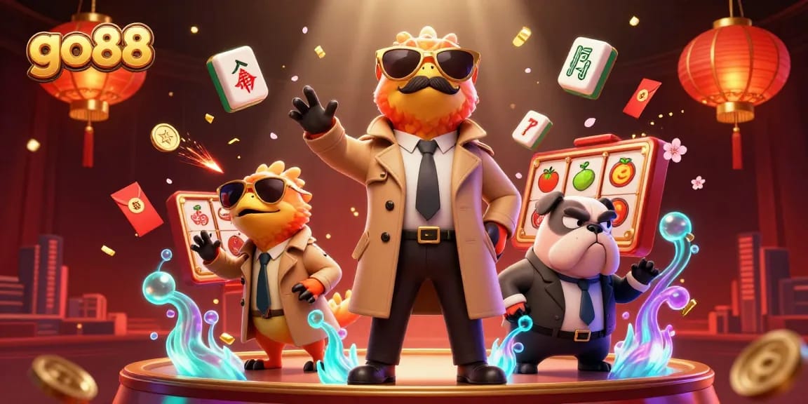 Engage with go88 at the vibrant casino featuring raptors and playful gambling themes.