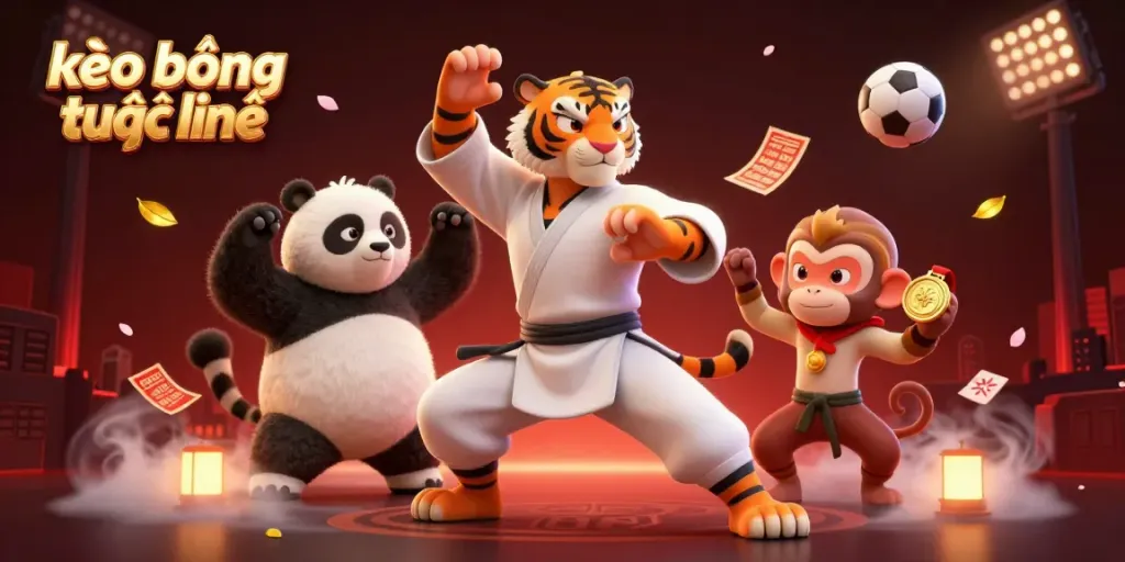 Experience the excitement of kèo bóng trực tuyến with this vibrant scene of sports betting