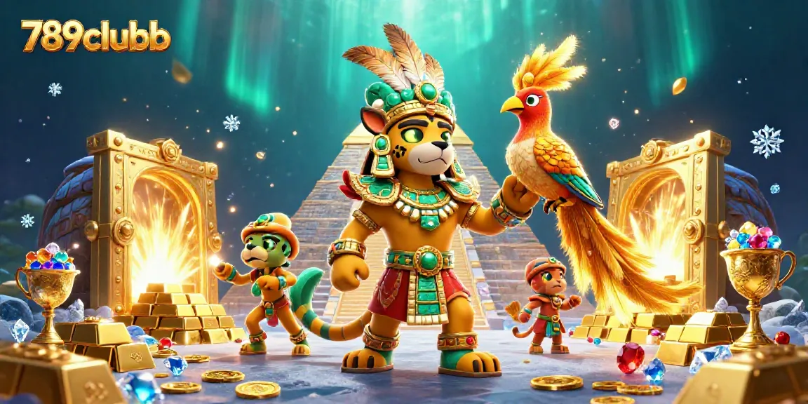 Experience thrilling wins in 789clubb with rich treasures and 3D Mayan characters.