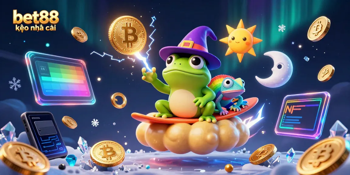 Experience the thrill of bet88 kèo nhà cái with vibrant characters and golden coin storms.