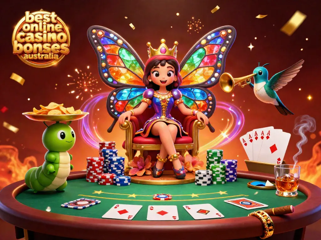 Join the fun with the best online casino bonuses Australia where poker chips and vibrant character enchant the scene.