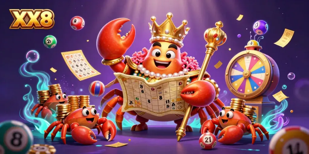 Engage in the exciting world of gambling with the golden crab emperor and vibrant games at XX8.