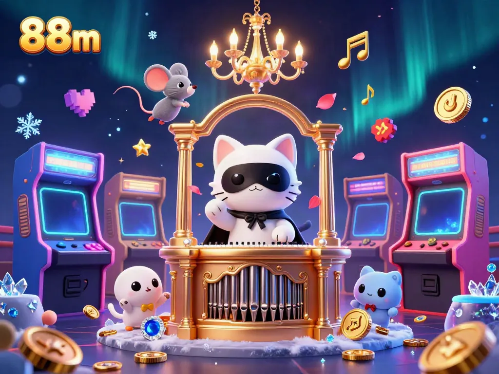Experience thrilling gameplay with 88m at the vibrant casino filled with whimsical characters and dynamic arcade elements.