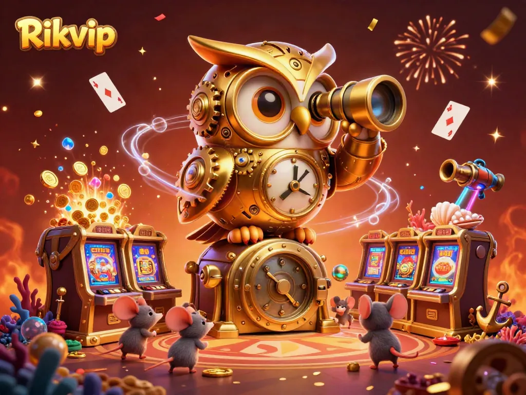 Experience thrilling gameplay at Rikvip with a dynamic casino environment full of vibrant characters and rich elements.
