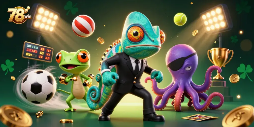 Engage with gameplay at 78win's vibrant casino, showcasing thrilling sports betting elements.