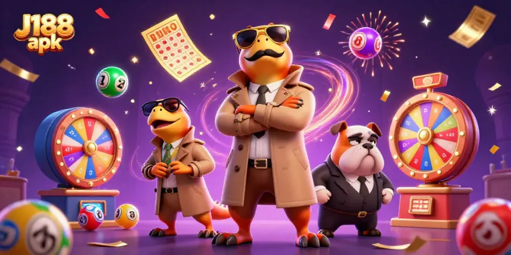 Experience the thrill with J188 apk as raptors enter a VIP casino lounge amidst exciting game elements.