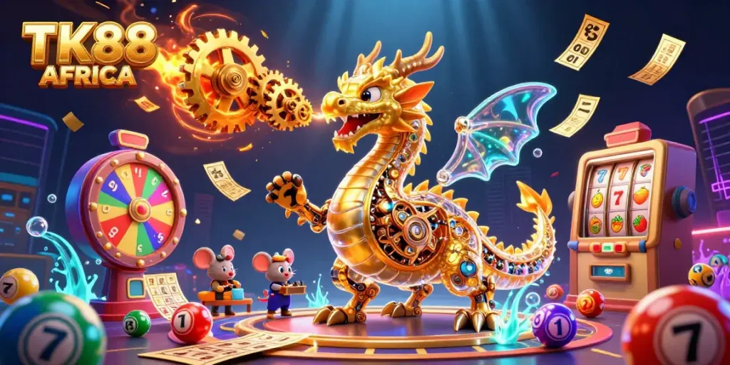 Experience thrilling gameplay at TK88 AFRICA with vibrant lottery and casino elements