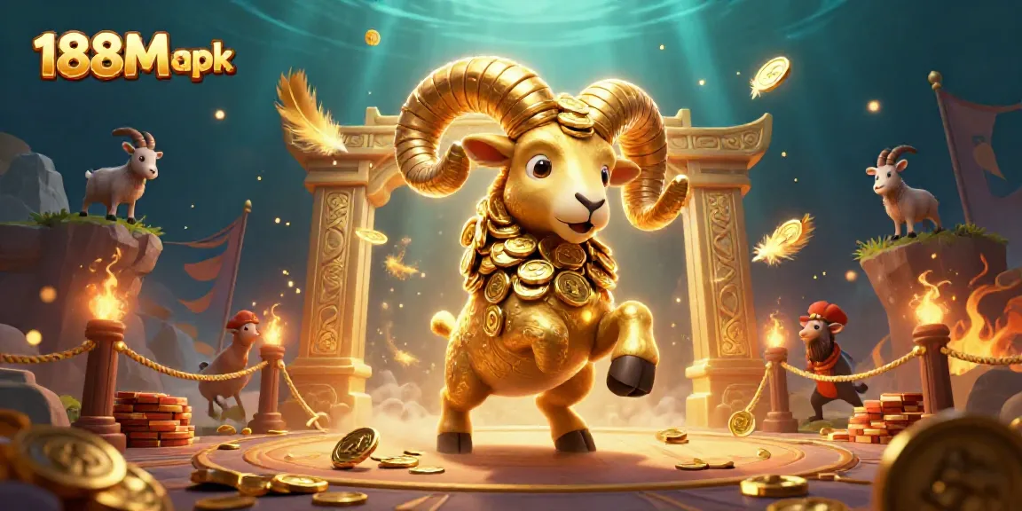 Experience the thrill of earning rewards with the 188M apk in this dynamic casino illustration.