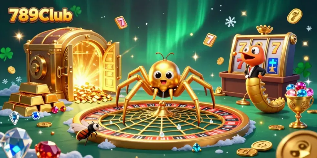 Engage in thrilling games at 789Club with captivating visuals of a casino-themed scene.