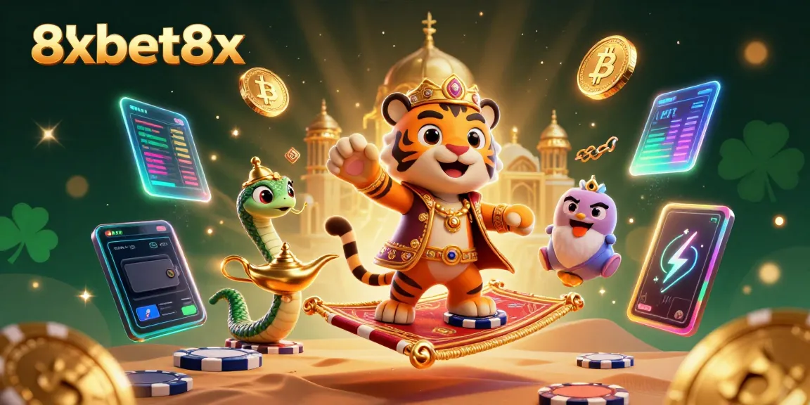 Experience thrilling gameplay with the vibrant 8xbet8x casino illustration showcasing an Arabian sultan and rich elements.