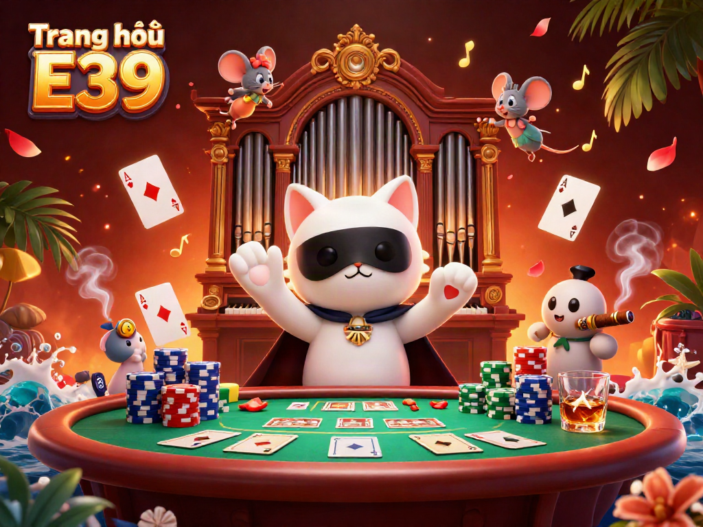 Giao diện trực quan của Trang chủ E39, nơi game thủ khám phá sảnh trò chơi đa dạng với nhiều trò chơi casino thú vị.